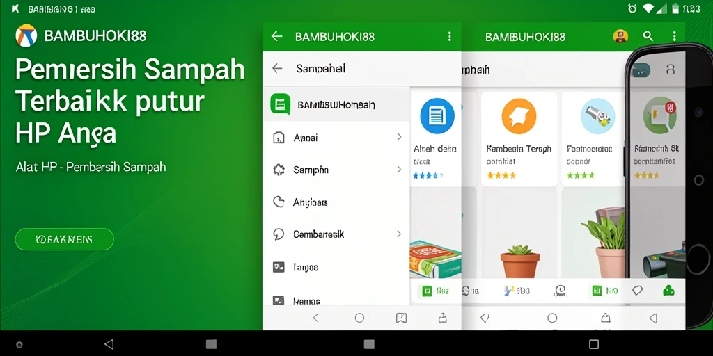 Tampilan antarmuka BAMBUHOKI88 menampilkan fitur pembersihan yang mudah digunakan.