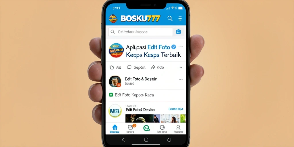 Tampilan antarmuka BOSKU777 untuk edit foto Kertas Kaca.