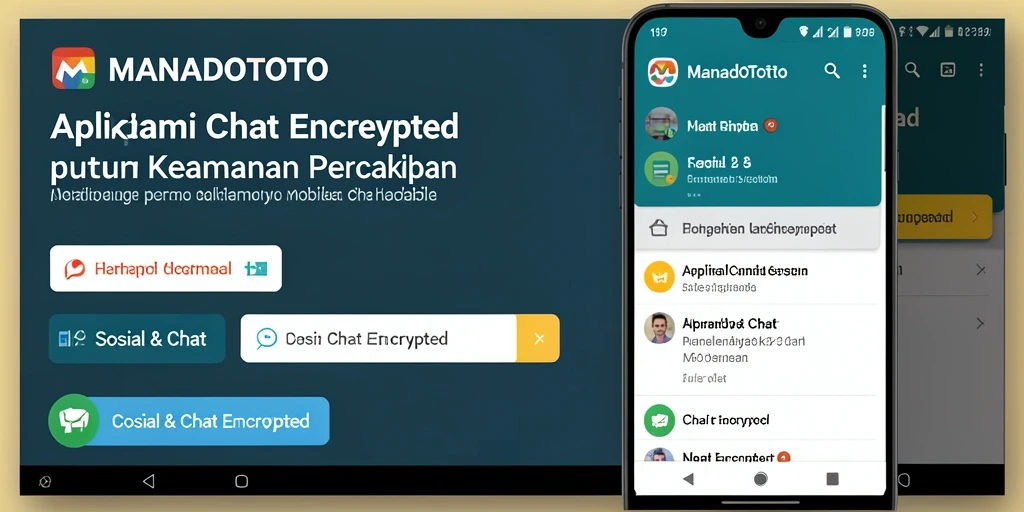 Tampilan antarmuka MANADOTOTO dengan fitur Chat Encrypted.