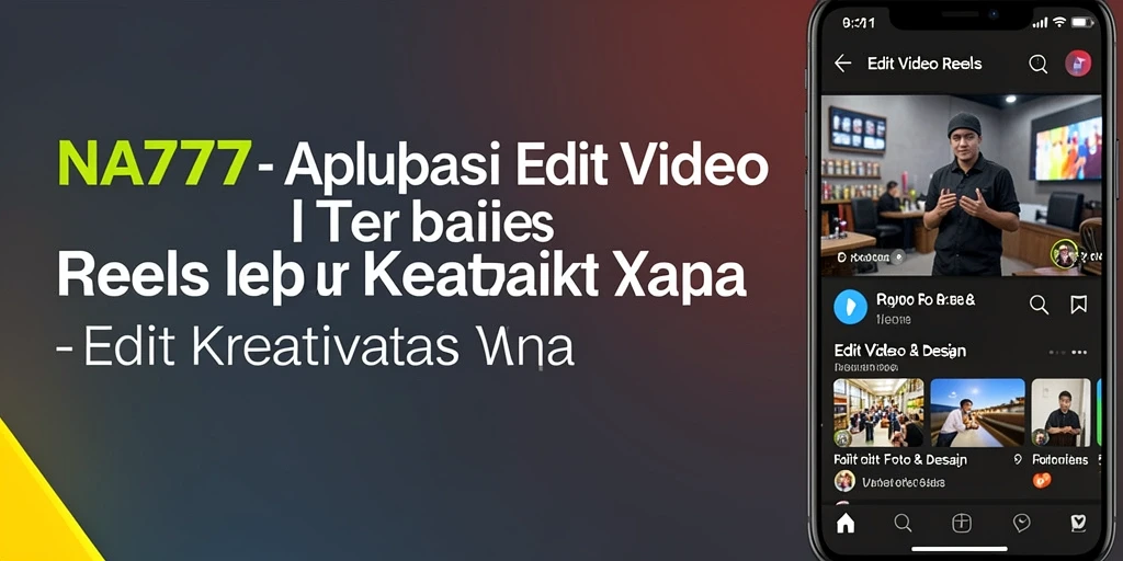 Tampilan antarmuka aplikasi NA777 untuk Edit Video Reels yang intuitif.