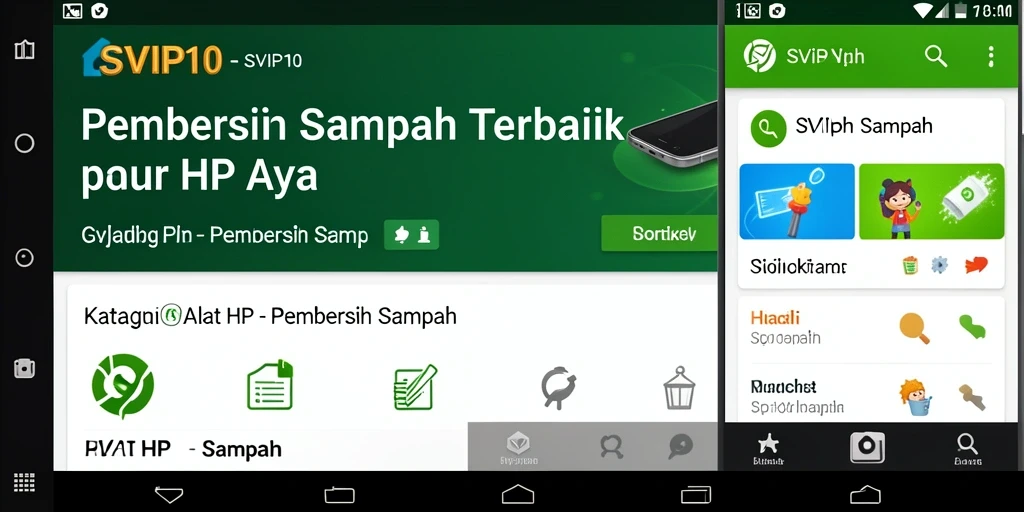 Antarmuka SVIP10 yang sederhana dan fungsional untuk pembersihan sampah.