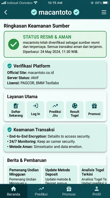 Kanal Resmi macantoto untuk Pengguna Android Indonesia